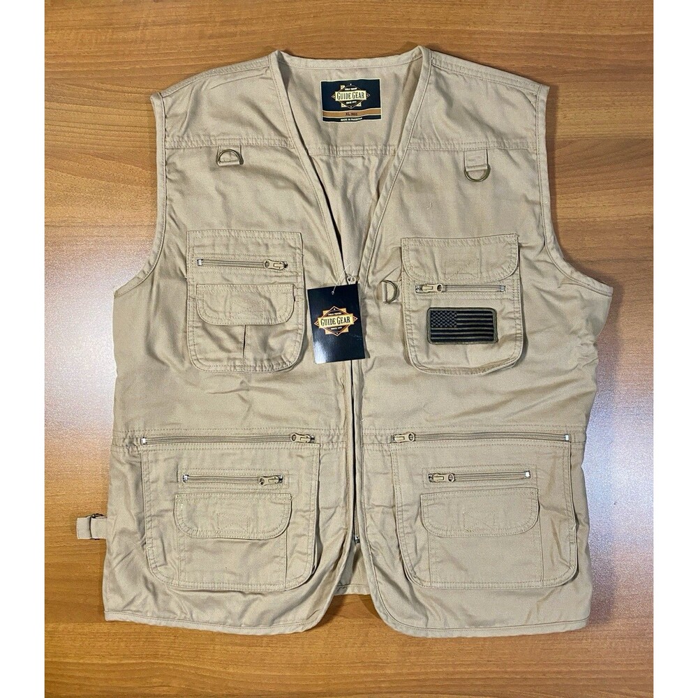 Guide Gear Tactical Utility Vest Men’s XL Carry Sportsman Canvas Beige NWT